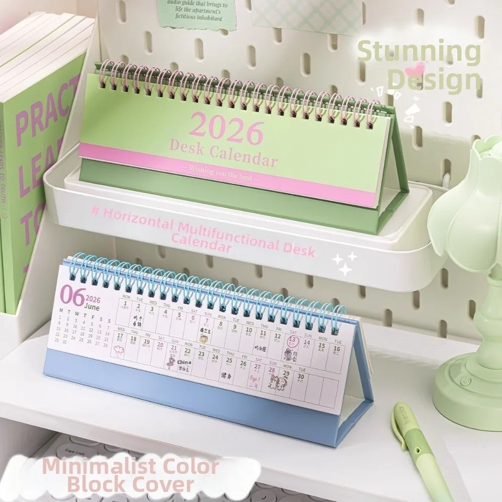 

Simple Portable 2026 Desk Calendar Schedule Mark Desktop Display Desktop Calendar Schedule Planner Office Desk Accessories