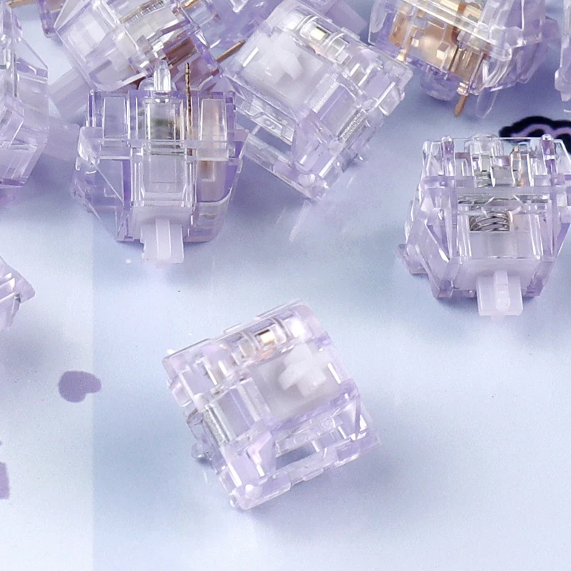 Purple Topaz Switch Linear Switch 28g 37g 45g for Gaming Mechanical Keyboard Factory Lubed 5pin PA12 U5