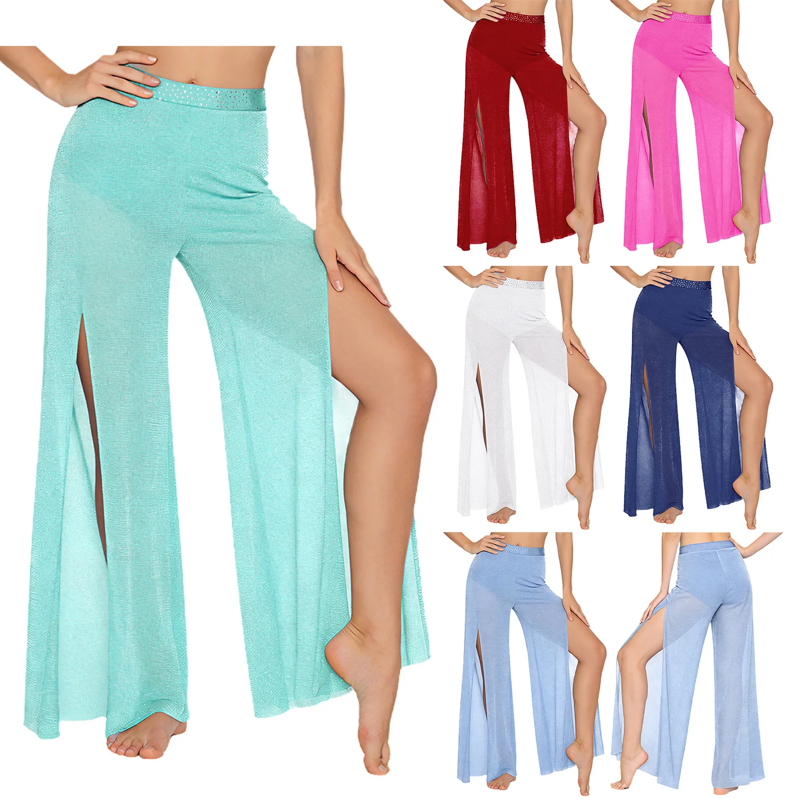 Parıltılı Lirik Örgü Geniş Bac - Palazzo Pant Wide incelemesi ve fiyatı