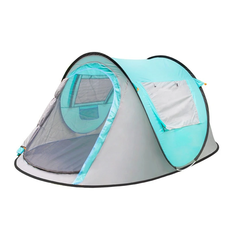 Outdoor camping tent camping 3-4 people fully automatic quick-opening beach tent