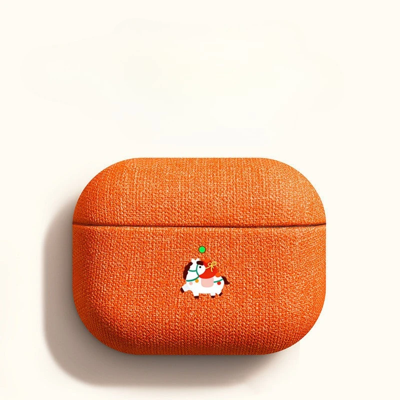 Neue Pferdemuster-Hülle für AirPods Pro 3 Etui Luxuriöser Kunststoff-Kopfhörerschutz Zubehör für Airpods 4 Pro2 Hülle