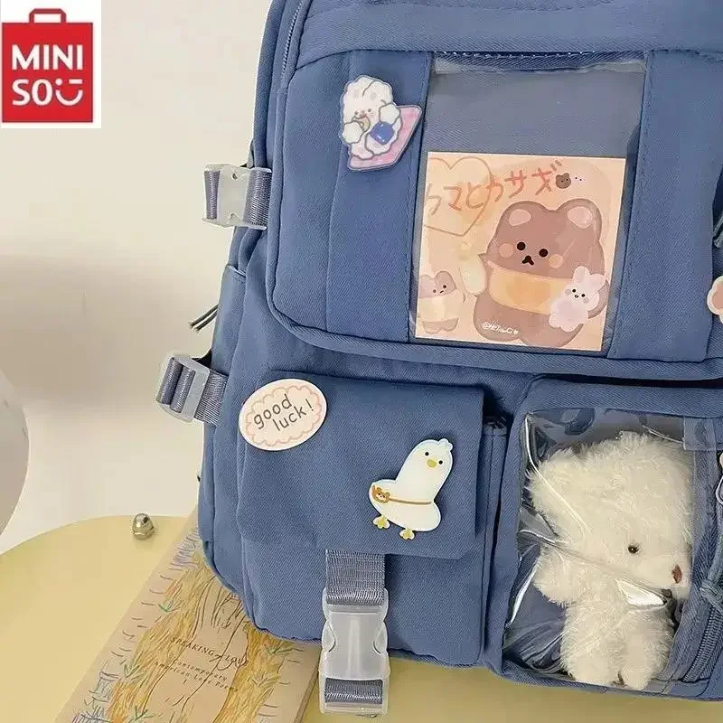 Sac à dos Harajuku en nylon imperméable pour filles, sacs d'école mignons pour adolescentes, sac à dos pour ordinateur portable pour femmes, enfants, loisirs coréens