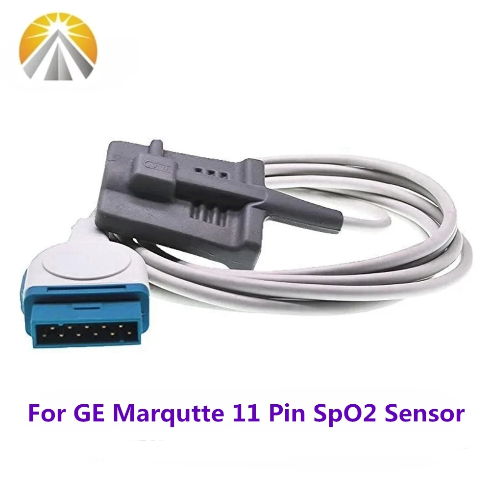 SpO2 Sensor For GE Marqutte OXI Tech 11 Pin Patient Monitor OXI-MAX Model Dash 2500/3000/4000/5000/5800 Solar 8000/8000M I9500