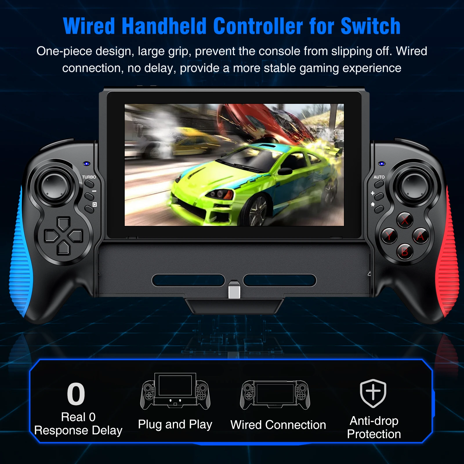 Go! For Nintendo Switch Controller Double Motor Vibration 6-Axis Gyro Handheld Grip Gamepad For NS Switch OLED For NS