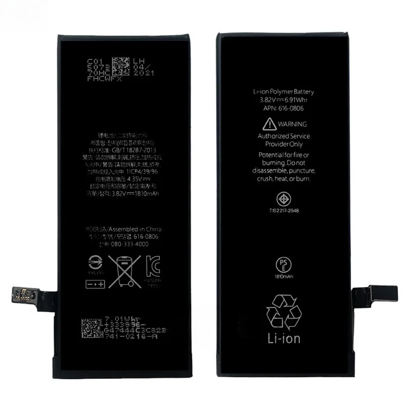 For Apple iPhone 6G A1524 A1593 A1522 A1589 A1586 A1549 High Quality 3.8V 1810mAh Mobile Phone Replacement Battery