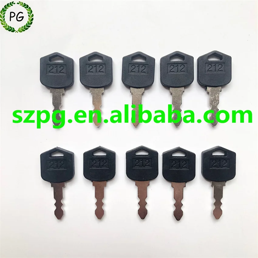 10PCS 212 Key For Doosan Daewoo Forklift Skid Steer D554212