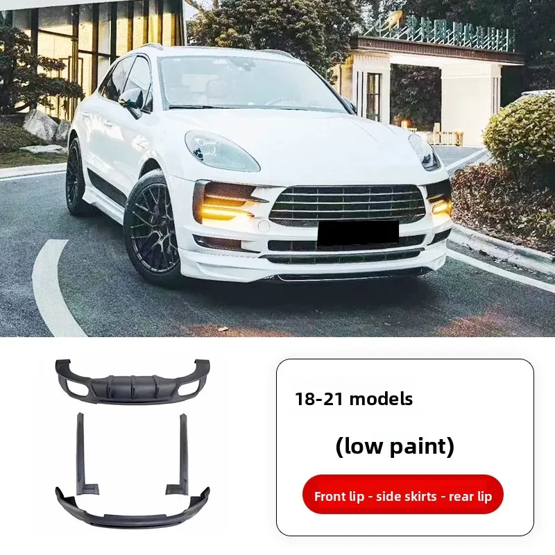 

Для Porsche Macan 2018-2021 модифицированный подшерсток, бампер, передняя губа, задний диффузор, боковая юбка, комплект кузова автомобиля