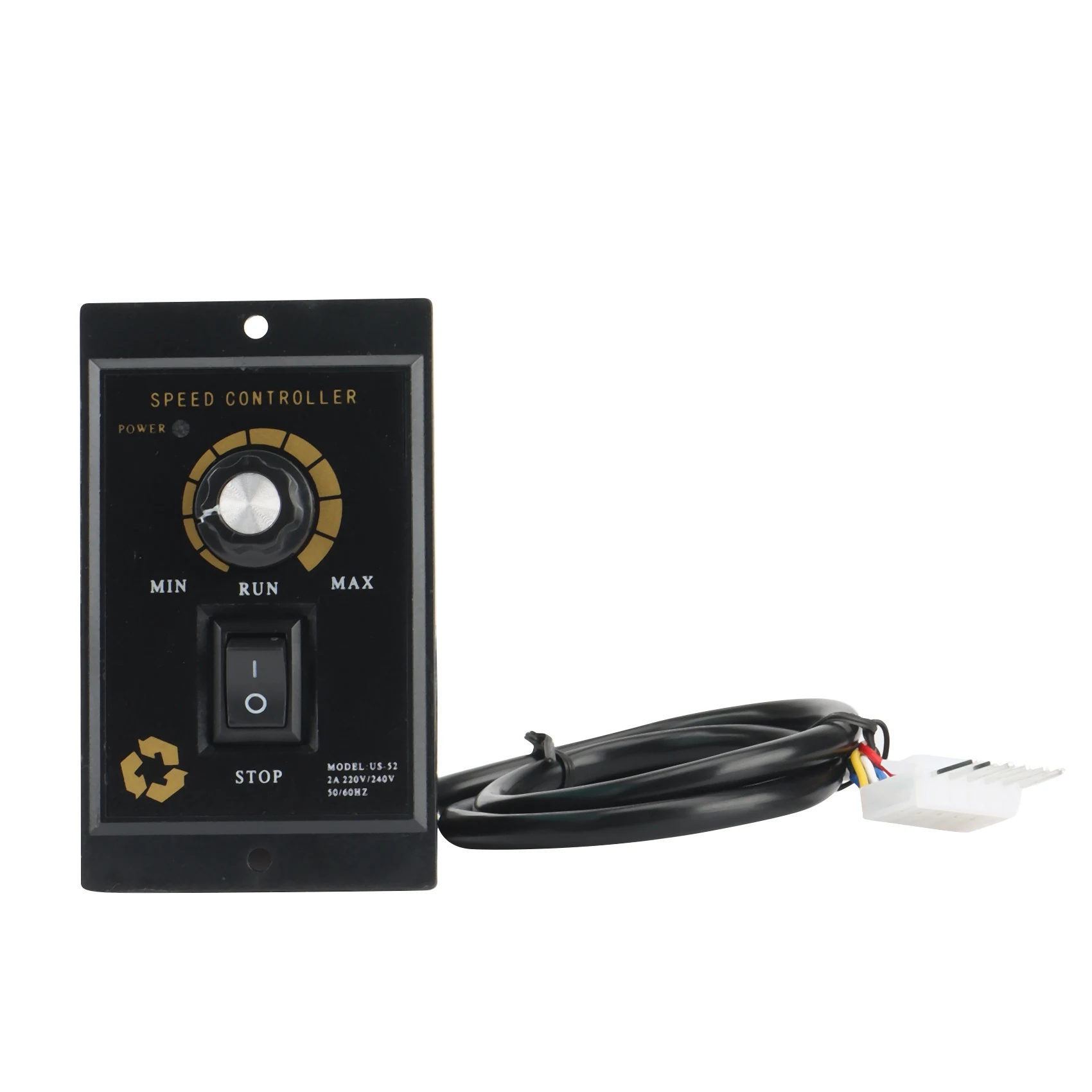 

HRBAJ-500W Контроллер скорости двигателя AC 220V Прецизионный регулятор Контроллер скорости двигателя вперед и назад