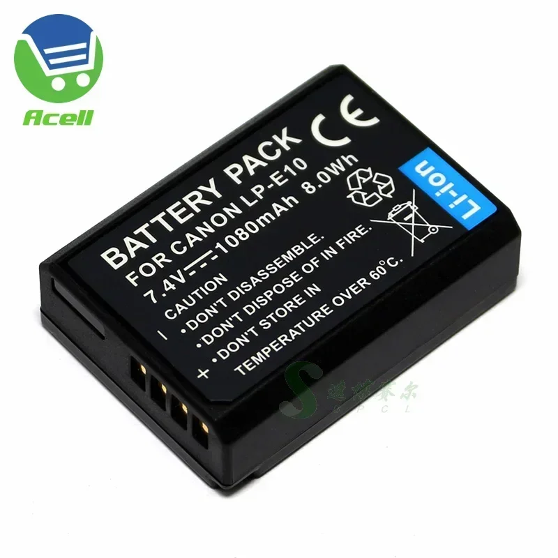 LP-E10 Battery for Canon EOS 1100D 1200D 1300D 1500D 2000D 3000D 4000D Hi EOS Rebel T3 T5 T6 T7 T100 EOS Kiss X70 X80 X90 Camera