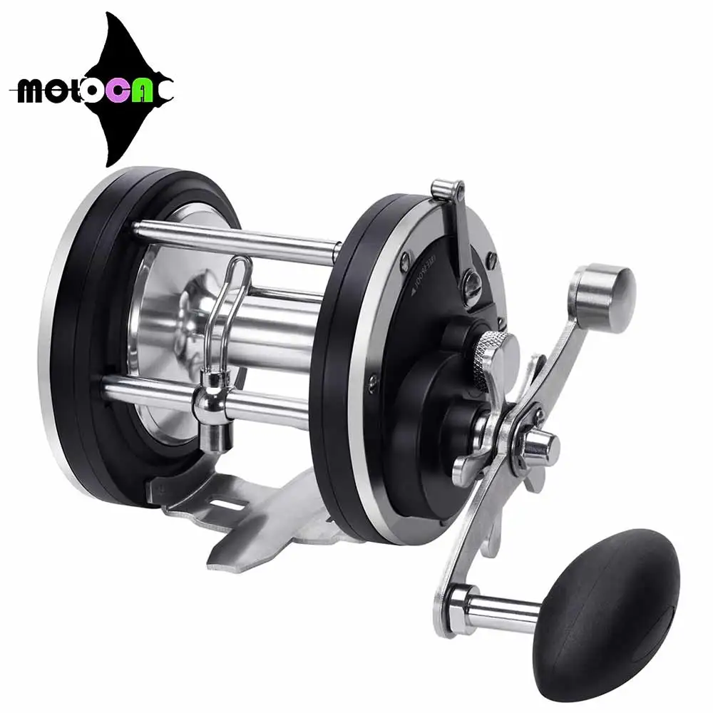 Slow Jigging Fishing Reel 7+1bb Casting Sea Fishing Reel Gear Ratio 4.1/4.4:1 20-30KG Grag Trolling Reel Round Baitcasting Reel