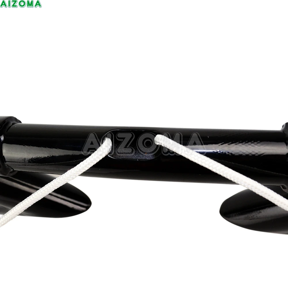 Motorcycle 1\'\' & 25mm Handlebar Universal Custom Z Bars Black For Harley Chopper Sportster XL Dyna Glide Softail Custom Bobber