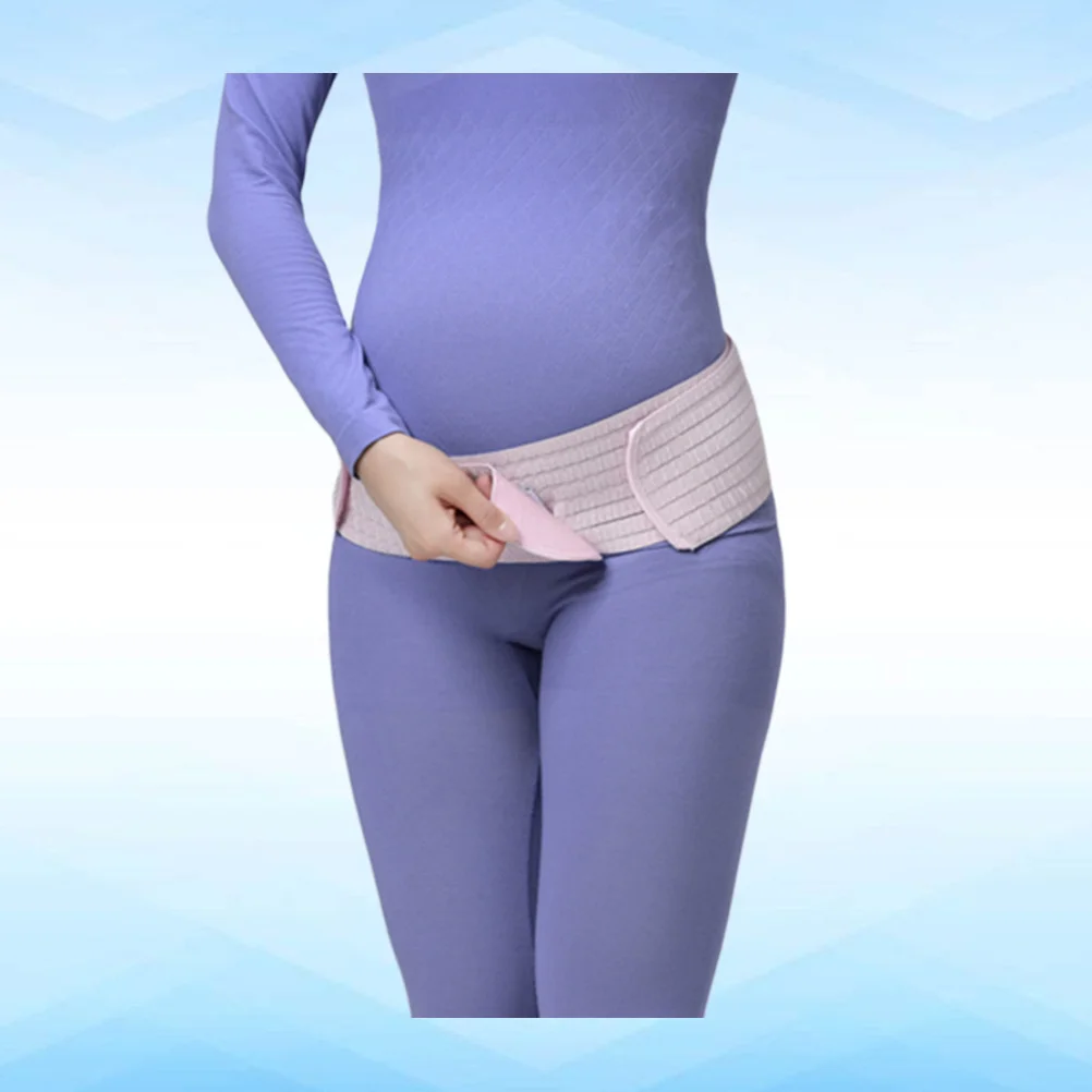

Pregnant Woman Pink Free Size Breathable Abdominal Belt Pregnancy Support Pelvic Band Postpartum Waist Care Support Brace