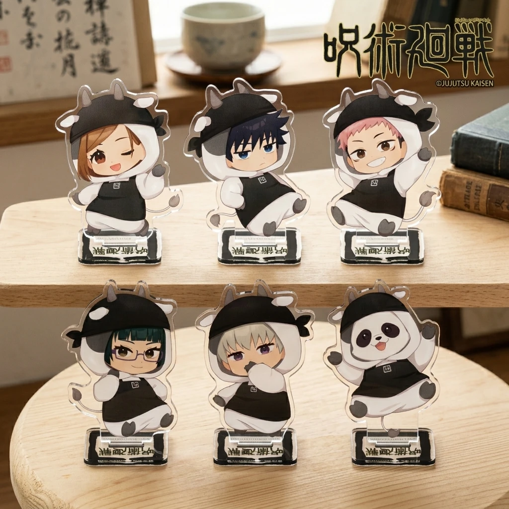 Jujutsu Kaisen Series 2026 New Co‑branded Acrylic Stand Itadori Yuji Fushiguro Megumi Latest Cute Anime Desktop Decor Keychain