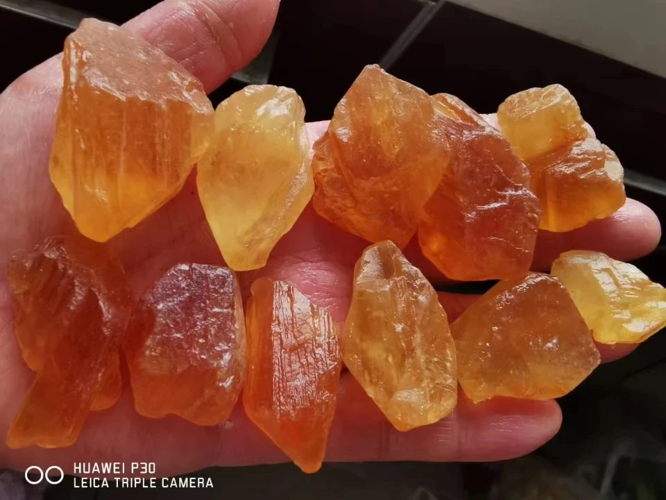 2.2lb Rough Natural Honey Calcite (Raw Crystal Caramel Calcite)