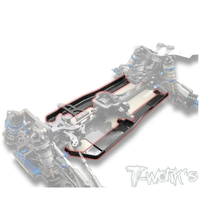 Original T Works TO-338-B74.2 Carbon Fiber Side Guards ( For Team Associated RC10 B74.2 /74.1/74 ) Rc Tool