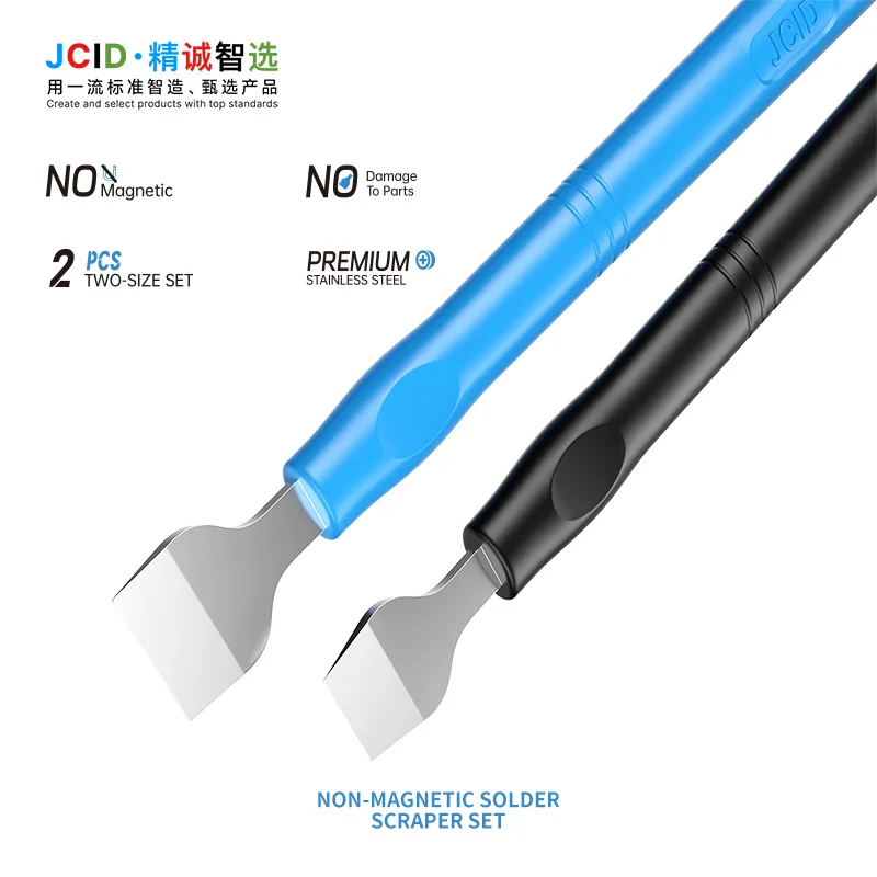 JCID SC-02 Precision Non-magnetic Solder Scraper Tool for Phone Repair Scratch-Free Solder Removal Repair