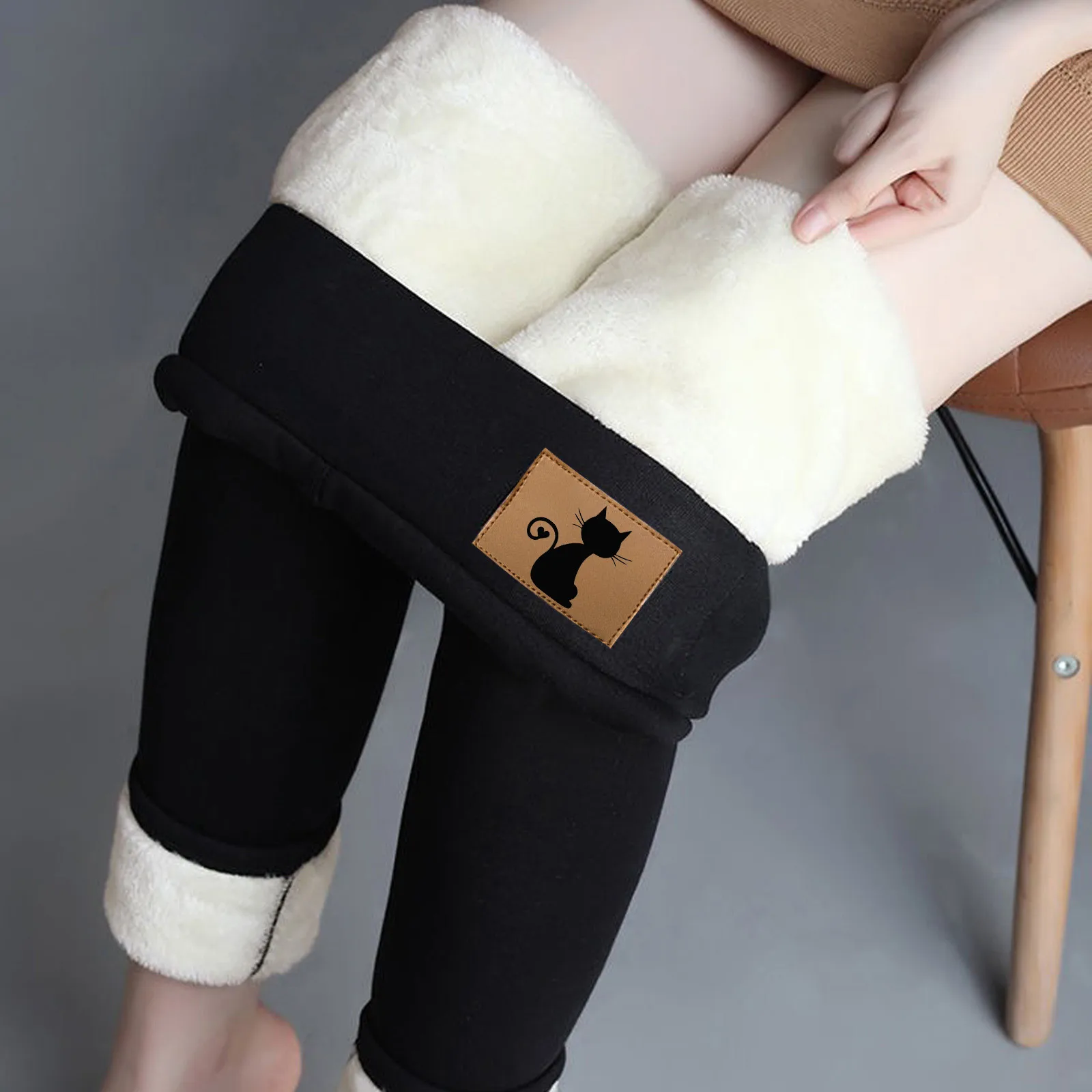 Thick Winter Leggings Women Warm High Waist Tights Velvet Pants Trousers Stretchy Skinny Black Tights High Elastic Warm Pants