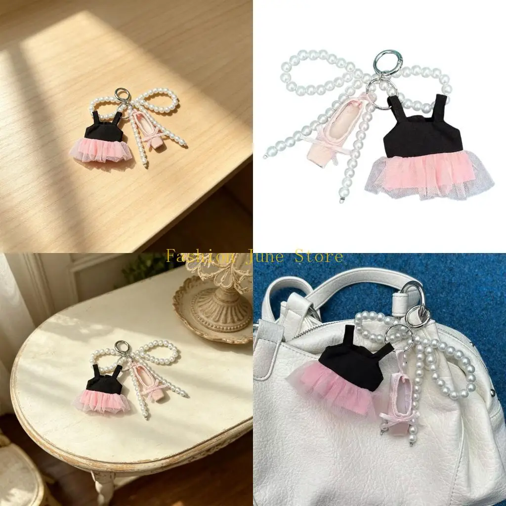 N5KA Dainty Dance Shoe Accessory Organsier With Intricate Beadwork And Bowknot Great For Gifting