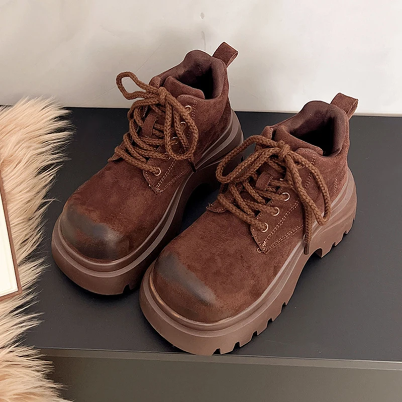 

Ankle Women's High Heels Boots Suede Designer Platform Shoes Fashion Dress Woman Winter Boots 2025 Winter Cozy Sport Mujer Boots