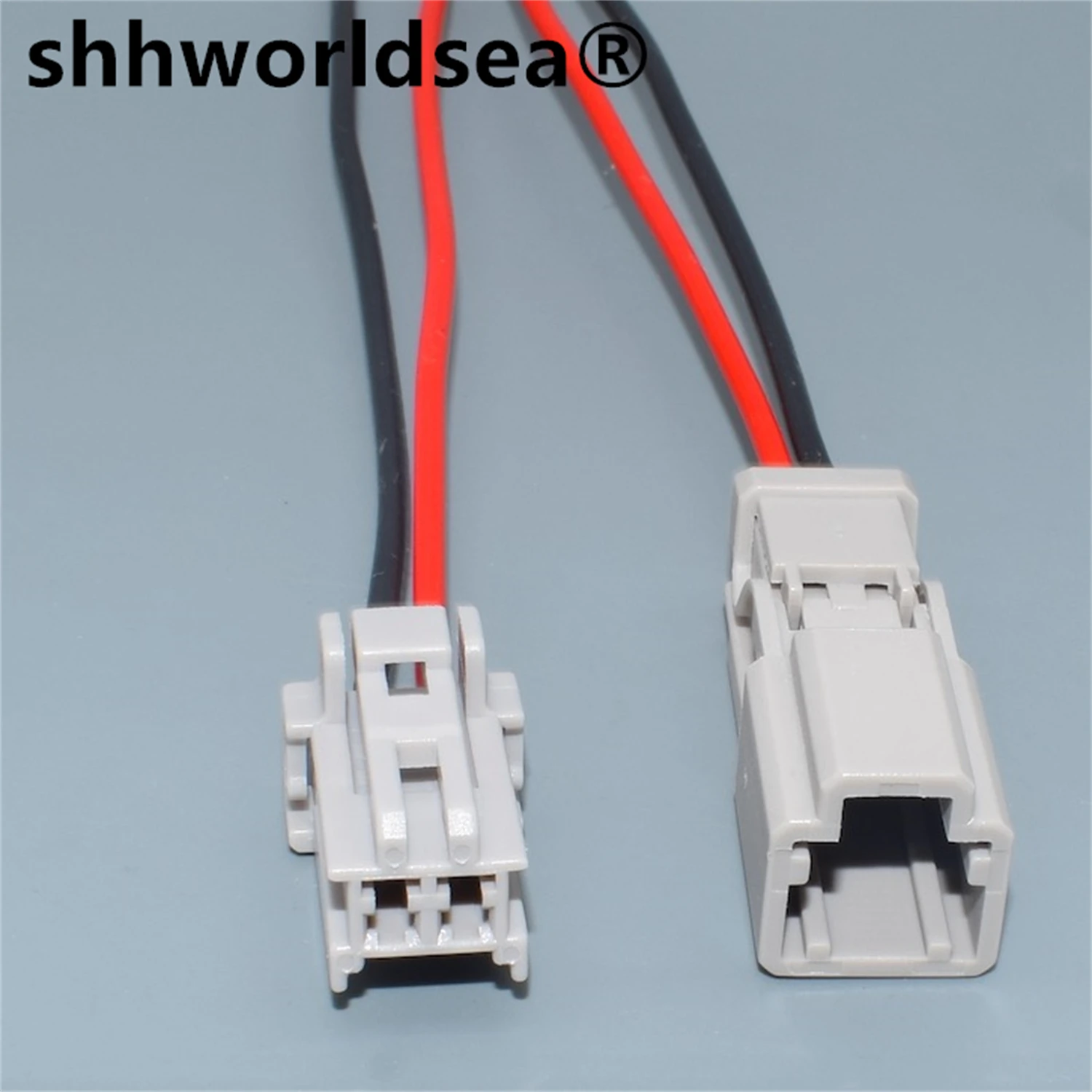 

shhworldsea 2 Pin male female car auto connector for Nissan Honda trunk lock plug 6098-0240 6098-0239