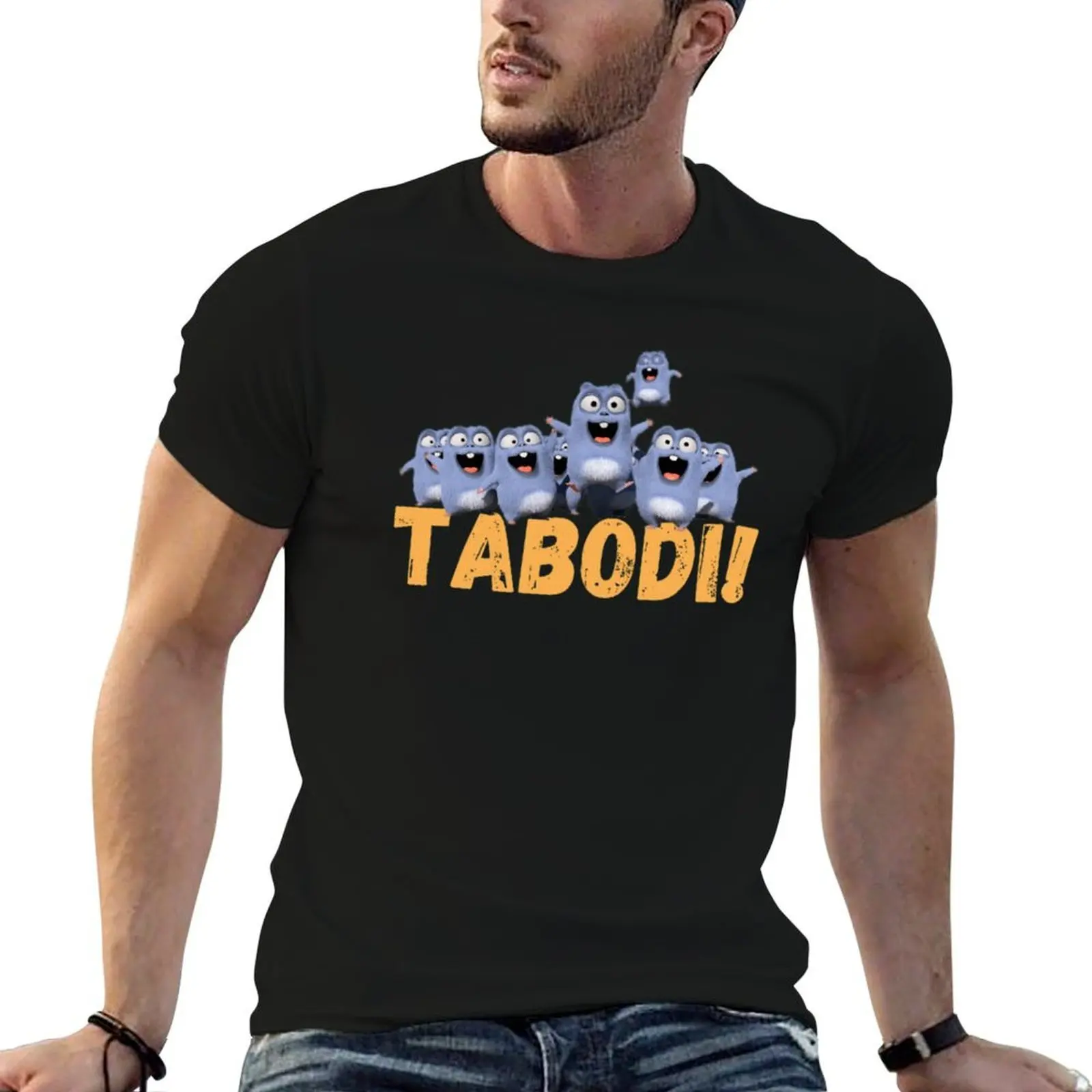 Happy Lemmings Tabodi and Grizzy Active(11) T-Shirt Plus Size Solid Color T-Shirt
