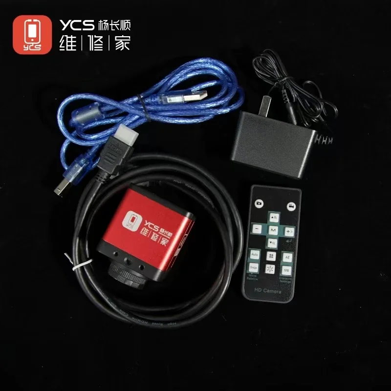 YCS Industrial Microscope Camera 4K Red High Pixel Camera Microscope FOR Trinocular Stereo Microscope PCB Soldering