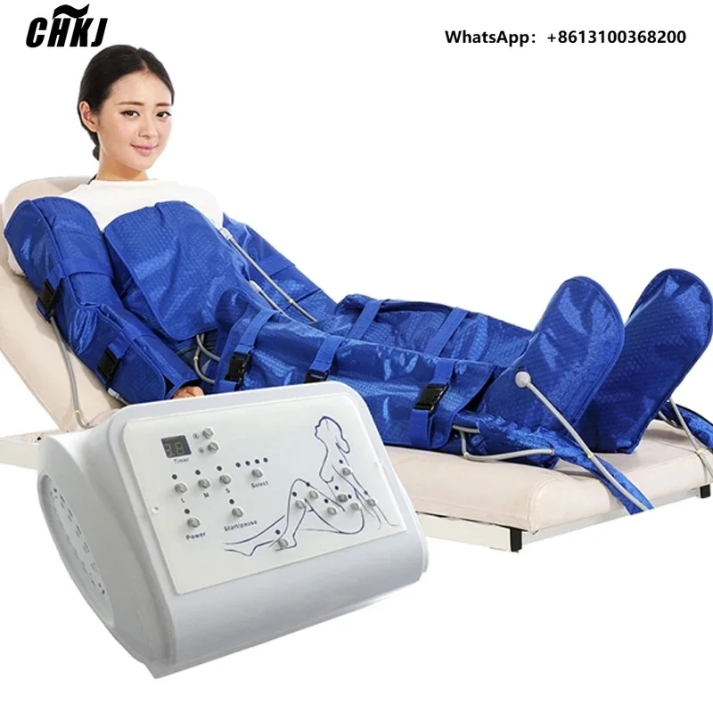 CHKJ Air Wave Pressure Lymphatic Drainage Vacuum Therapy Pressotherapy Machine Muscle Relax Leg Waist Body Massage Air Compressi