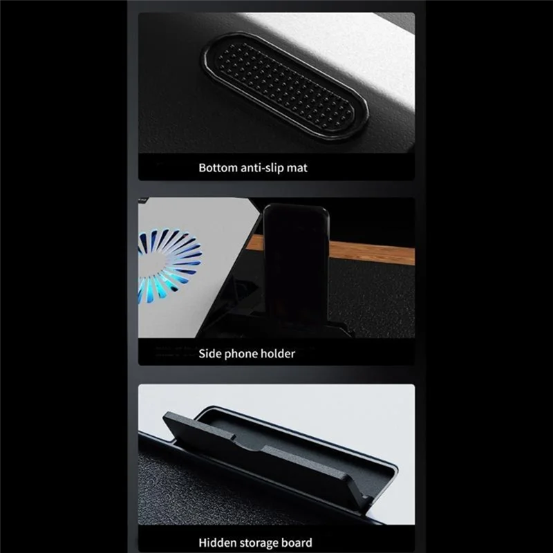 

-A16I Laptop Cooling Pad With 2 Quiet Fans Notebook Holder For Efficient Heat Dissipation Suitable For 12 To 17Inch Laptop