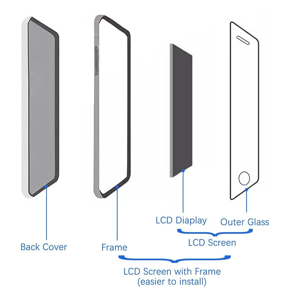 AMOLED For Xiaomi Mi A3 LCD Touch Digitizer Assembly with Frame For MI A3 CC9E M1906F9SH M1906F9SI LCD Display Replacement Parts