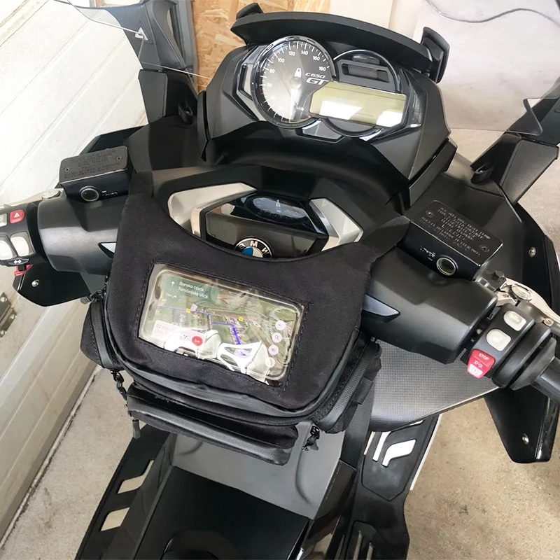 Front Motorcycle Bag Touch Screen Waterproof Cycling Navigation Handlebar Storage Waist Bag For Vespa150 300 TMAX 530 560 GTS250