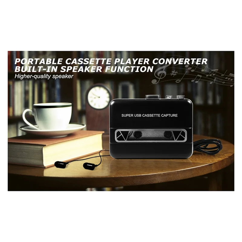 AA60-Super USB-Kassetten-zu-MP3-Capture-Konverter, USB-Kassettenband zu PC, Audio, Musik-Player, CD-Upgrade