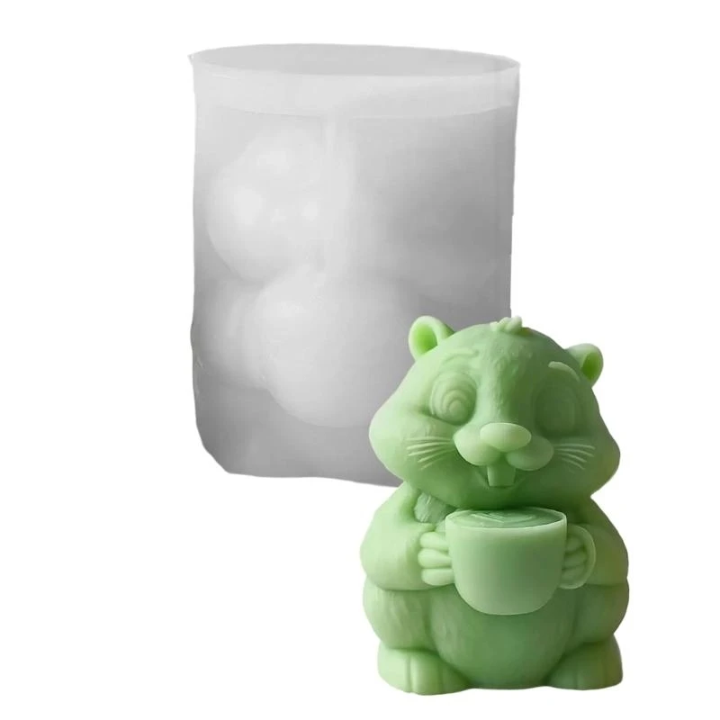 N7YF Groundhog Ornament Mold for Enthusiasts Making Intricate Groundhog Sculptures