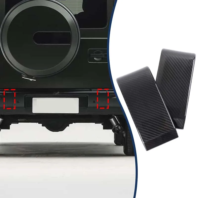 For Mercedes Benz G-Class W465 G500 2025 Real Carbon Fiber Car Rear Bumper Decoration Frame Cover Trim Accessories