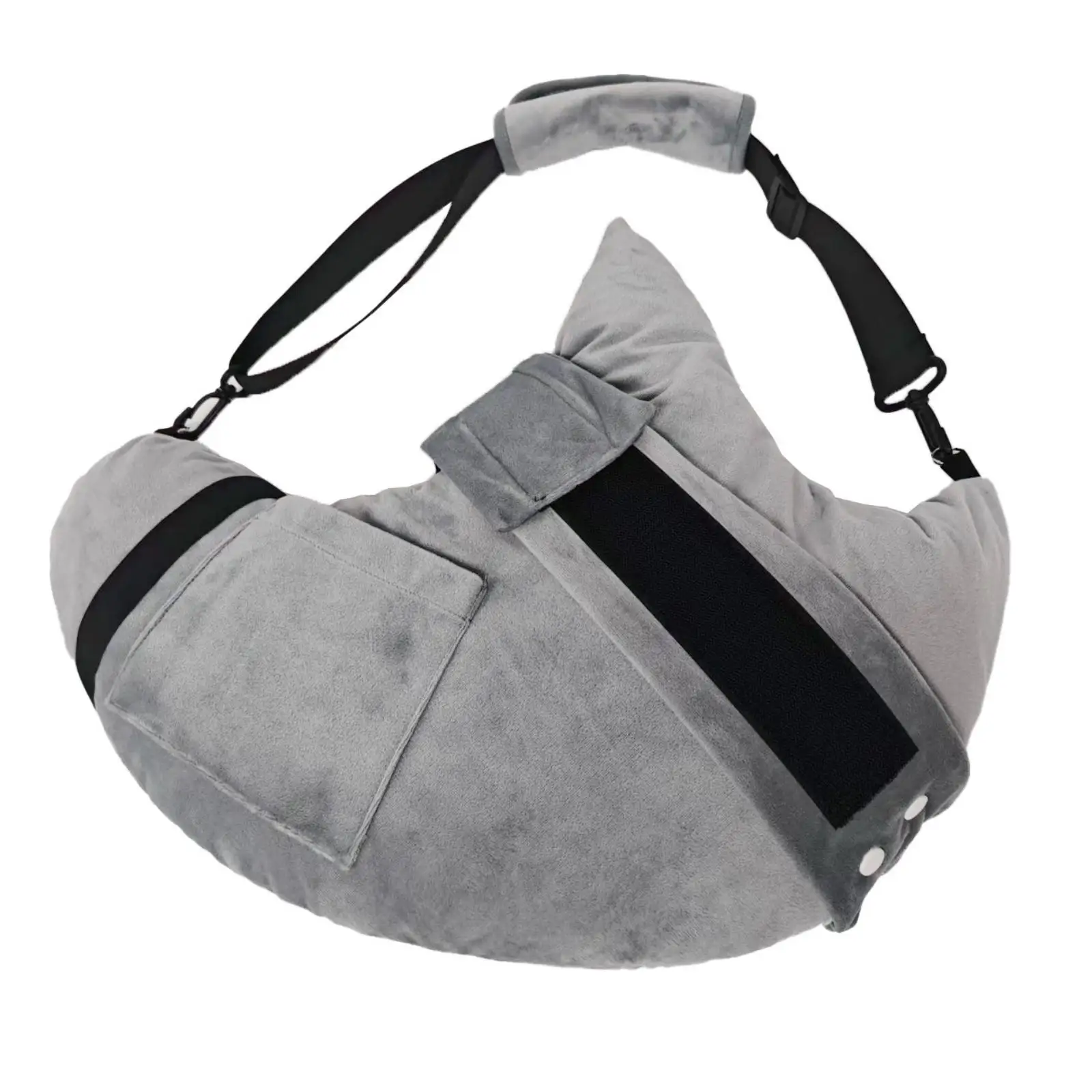 Ergonomic Adjustable Sleep Pillow with Straps Shoulder Relief Pillow Body Support Cushion for Side Sleepers Home Use