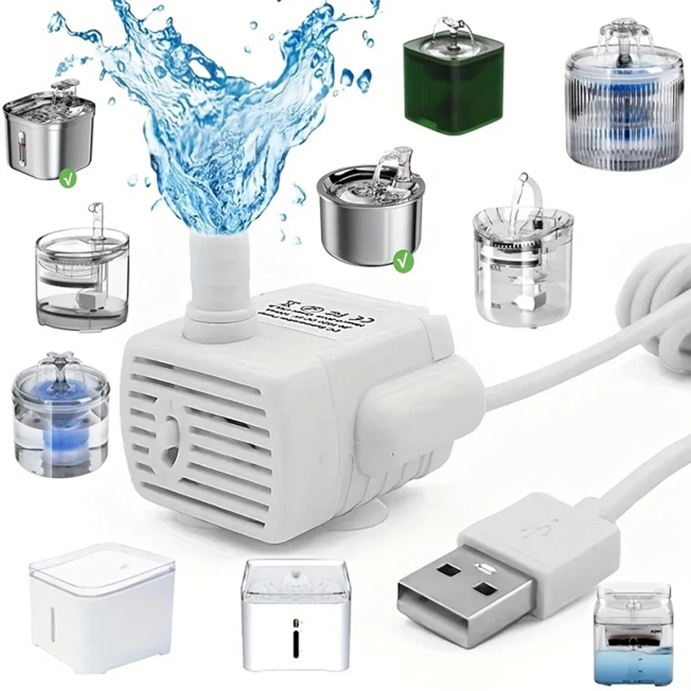

5V USB Water Pump For Auto Cat Water Fountain Accessories Pet Drinking Fountain Water Pump For Cat Drinker Dispenser Replacement