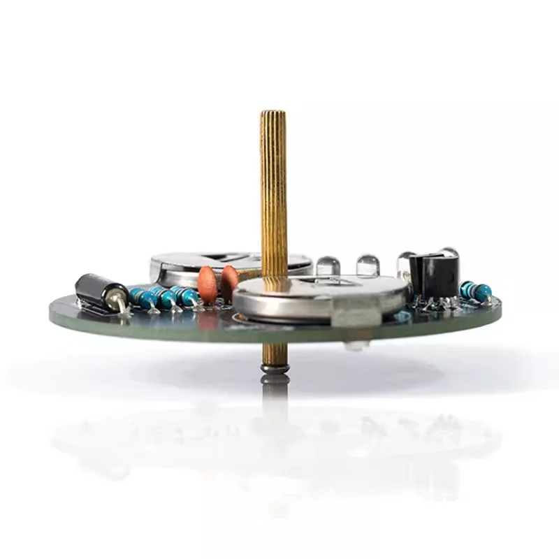 DesktopLEDRotating GyroDIYElectronic Making Kit Flashing Color Light Board Soldering Practice Fun Parts