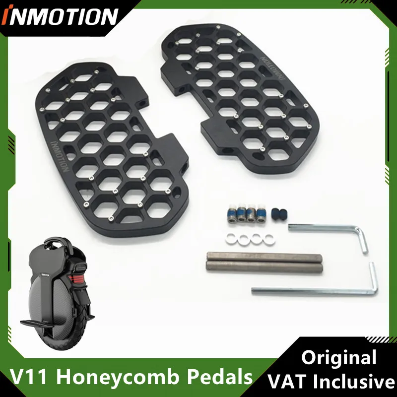 Original Honeycomb Pedals for Inmotion V11 V12 Electric Unicycle Non-Slip Off-Road Metal Foot Pedals EUC Hollow Out Accessories