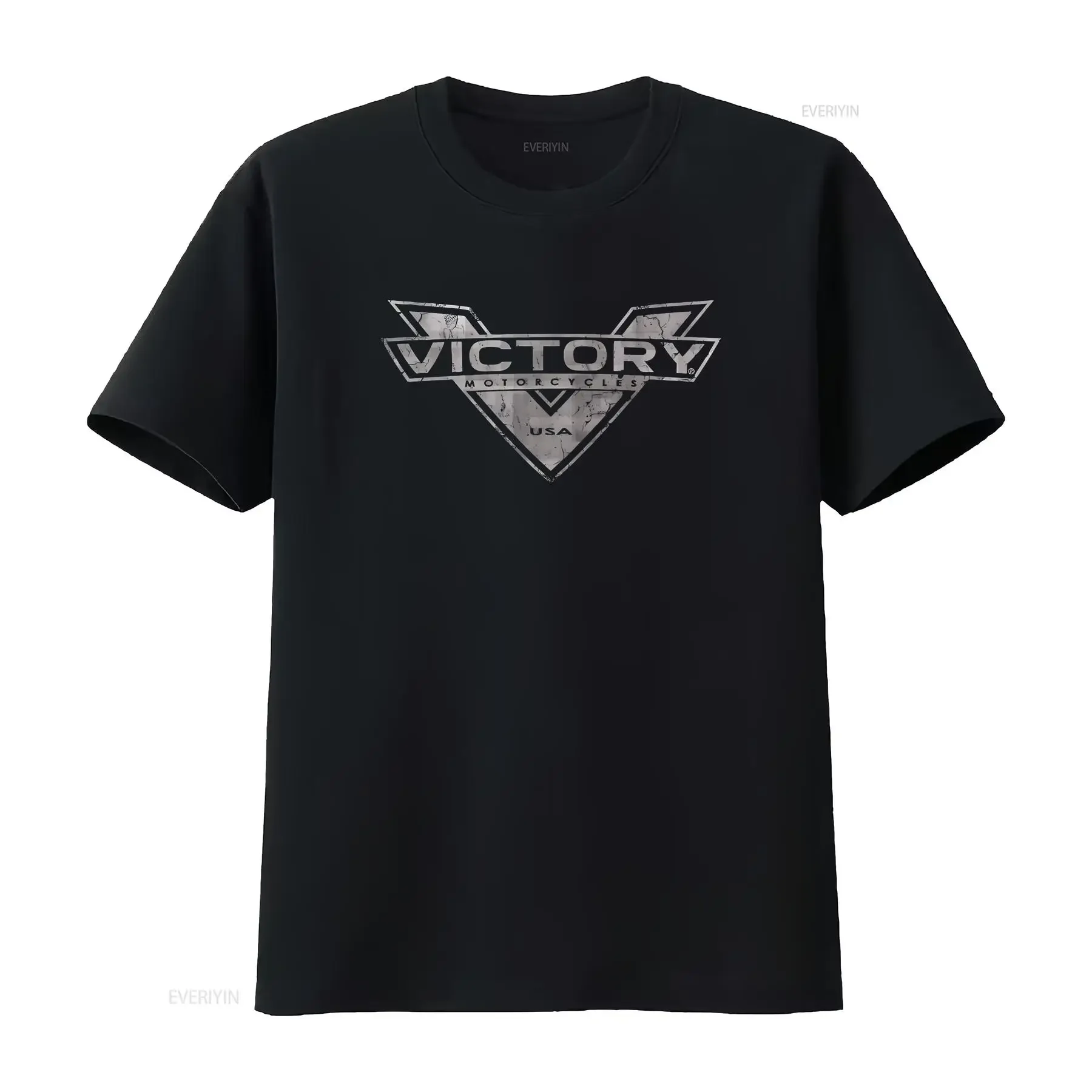 Victory Motorcycle Softstyle T Shirt vintage Washed homme streetwear designer clothes graphic Stretched Slightly fashion