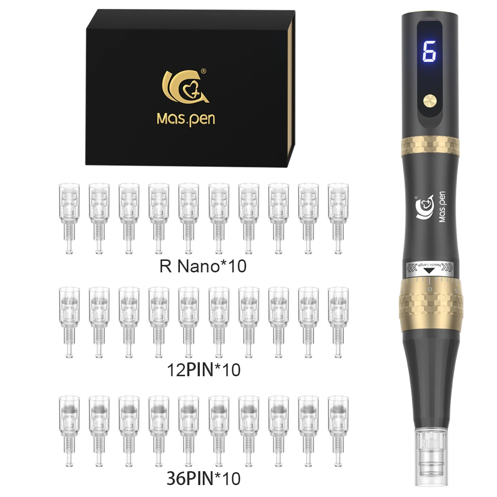 Mas.pen Kabelloser Microneedling Derma Pen/Mas Pen L1/L3/L6/N6/S8 Hautpflege-Tool 10