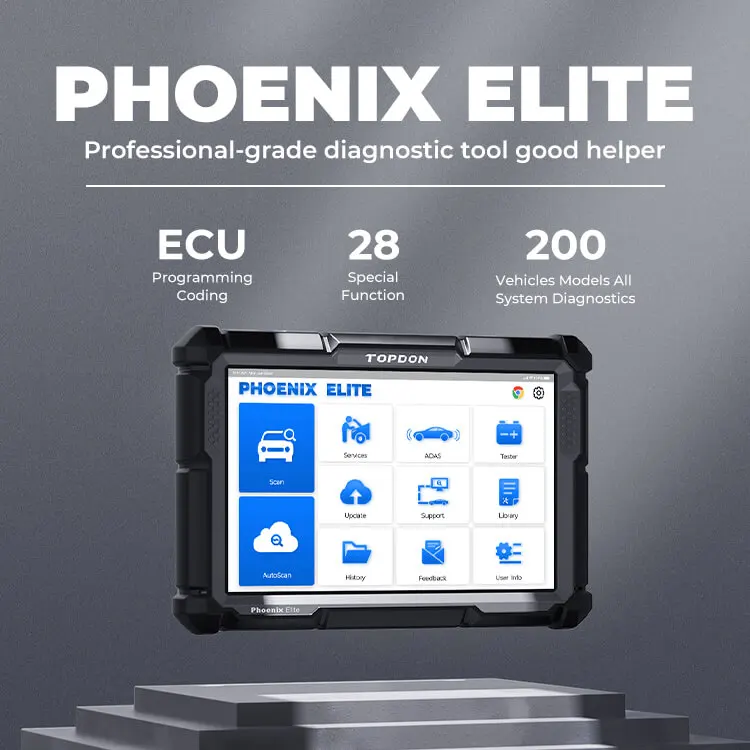 Phoenix Elite 2 Year Free Update Obd 2 Scanner Diagnostic Tool ECU Coding Smart Auto Truck Car Diagnostic Scanner Machine