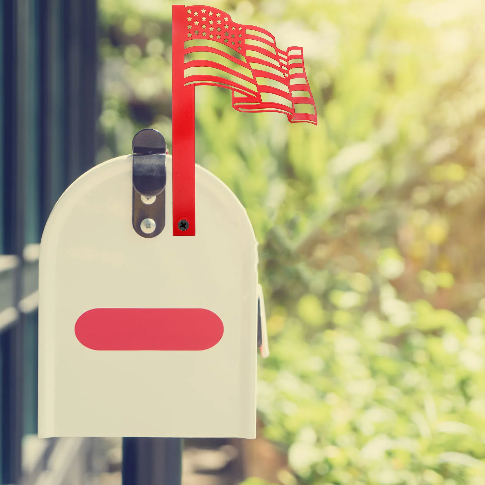 

Iron Decor Yard Garden Decoration Stake Ornament Replacement Sign for Lawn Terrace Durable Galvanized Steel Adorable Flag