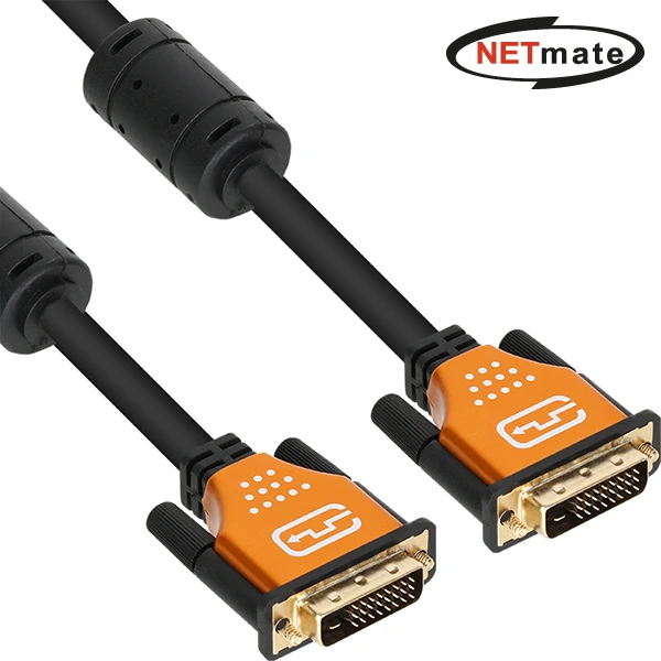 Gangwon NMC-DD10GZ DVI-D Dual Gold Metal Cable 1m