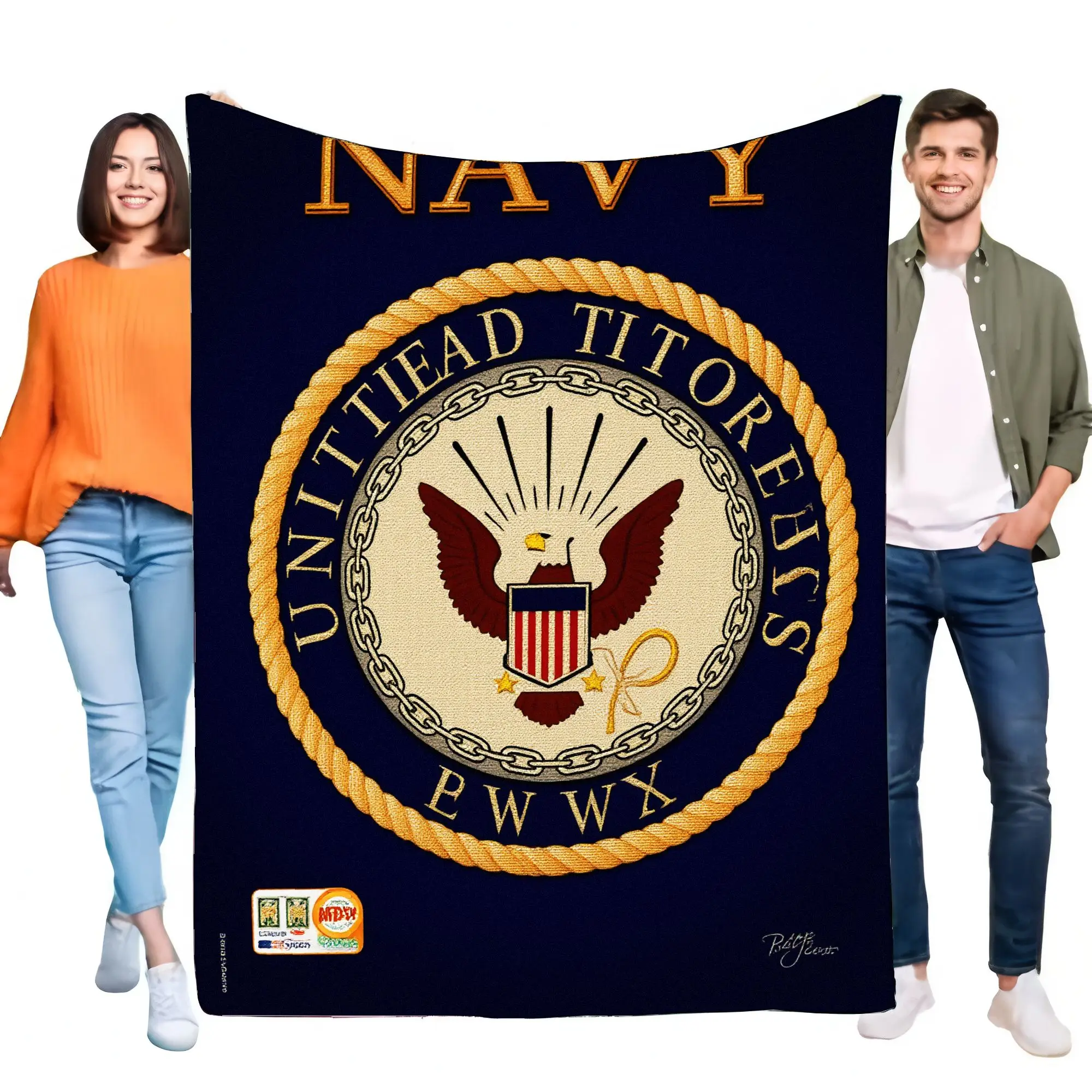 Navy Blue Blanket W…