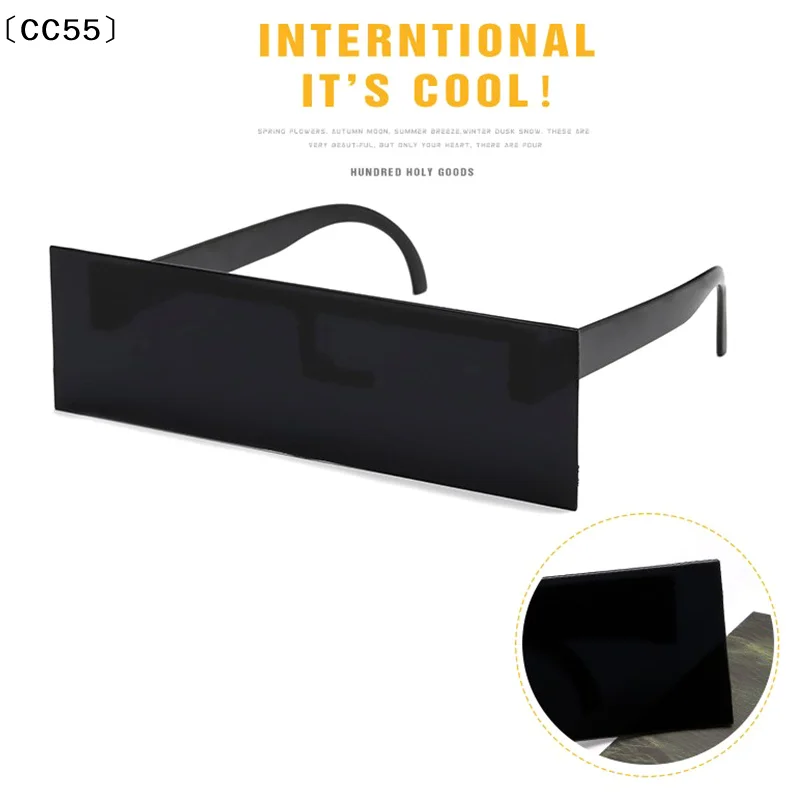 1Pc New Fancy Glasses Photobooth Props Censorship Black Eye Covered Bar Internet Sunglasses For Costume Xmas Party Cosplay〔CC55〕