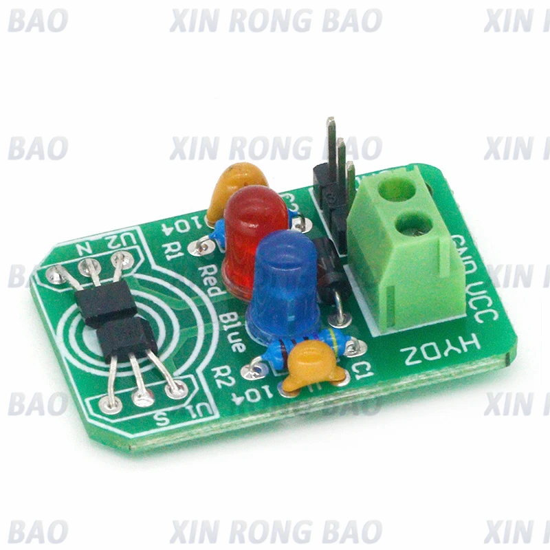 Hall magnetic Induction sensor magnetic detection pole resolver North and South detection module DIY learning kit