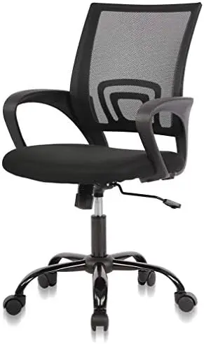 

Simple Home Ergonomic Desk Office Chair Mesh Computer Chair, Lumbar Support Modern Executive Adjustable Stool Rolling Swivel Cha