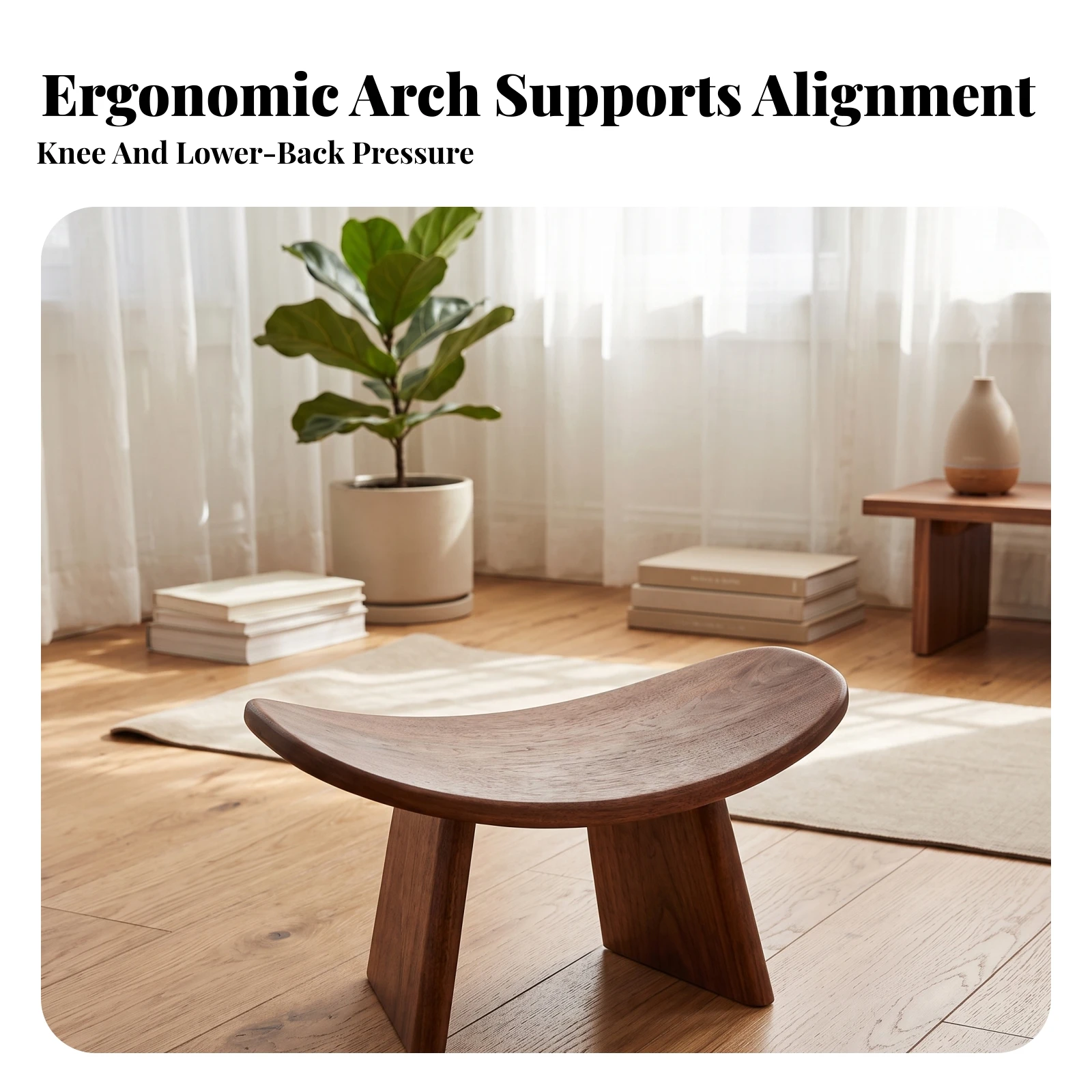 Bangku Meditasi, Bangku Kayu S - Home Office Furniture ulasan dan harga
