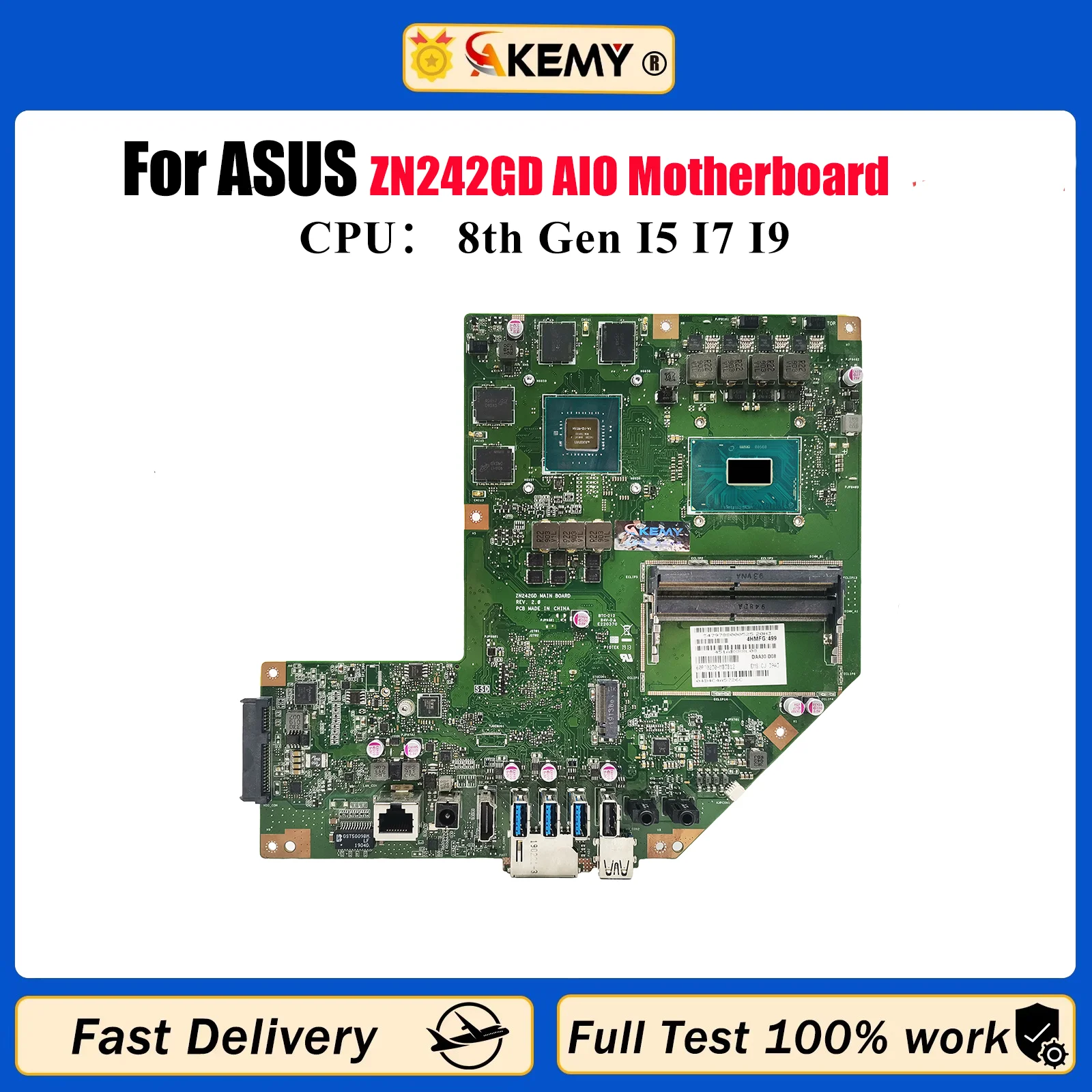 

ZN242GD Материнская плата для ASUS Zen AiO ZN242G ZN242GD Материнская плата с процессором I5 I7 I9 100% тестирование ОК быстрая доставка stk
