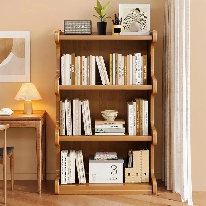 

Bookshelf Shelf Floor-to-ceiling Bookcase Simple Living Room Locker Integrated Wall Multi-layer Home Storage Display Cabinet