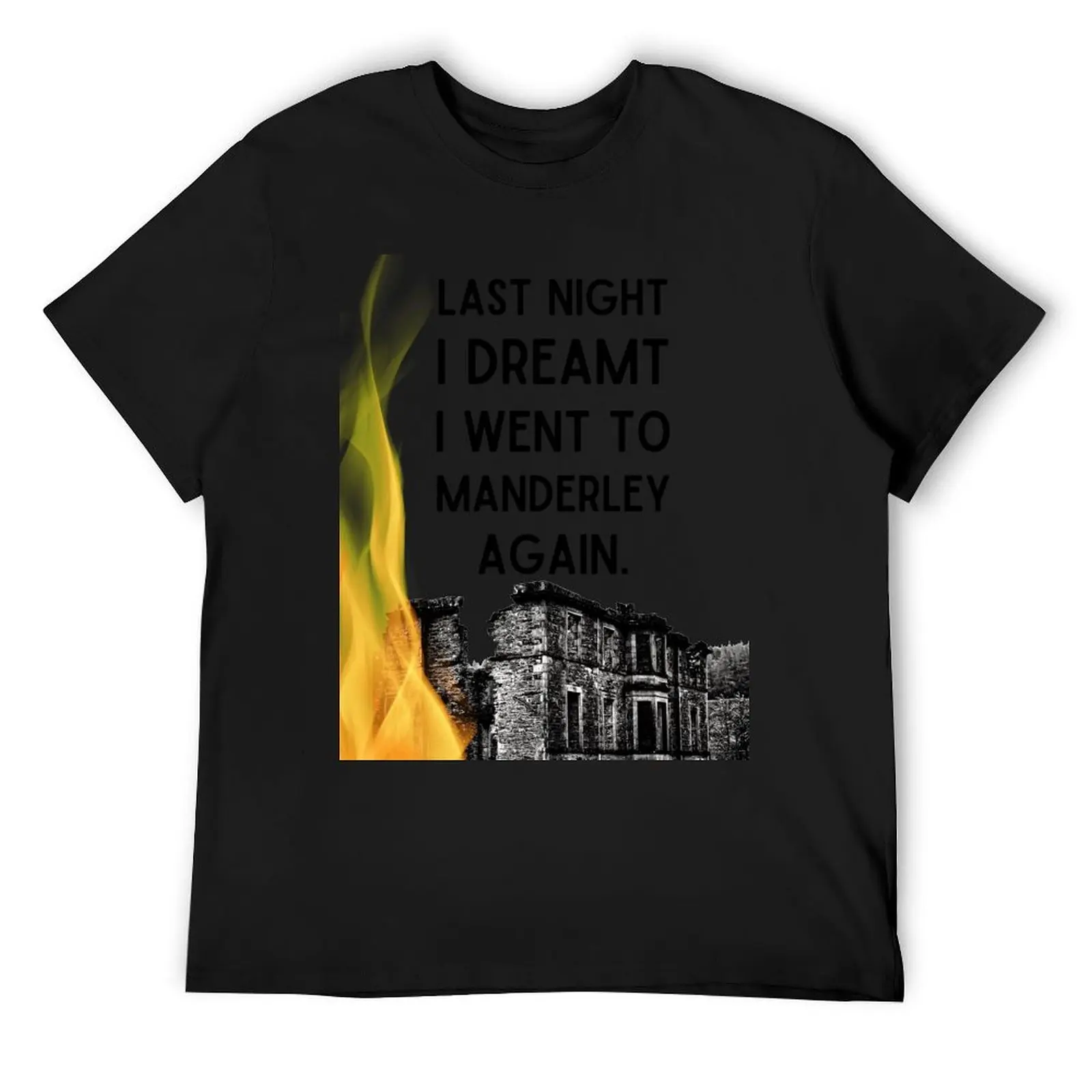 Футболка Last Night I Dreamt I Went to Manderley Again, черная винтажная рубашка с аниме, возвышенная хлопковая футболка для мужчин Футболка Last Night I Dreamt I Went to Manderley Again, черная винтажная рубашка с аниме, возвышенная хлопковая футболка для мужчин